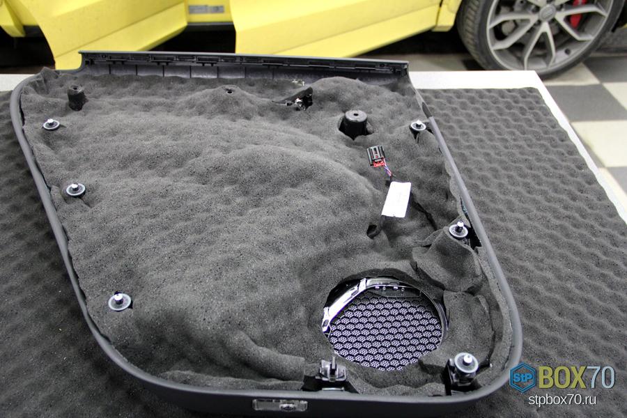 Шумоизоляция дверного пластика Audi RS Q3